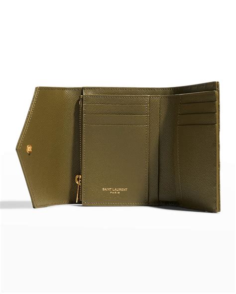 ysl compact trifold wallet review|saint laurent trifold wallet men.